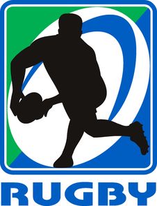 Rugby Player Passing Ball Stock Image Rugby Player Passing Ball Stock Image