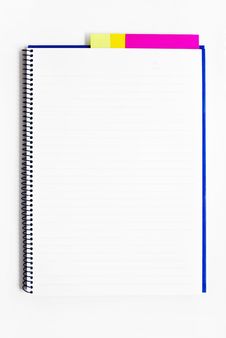 Blank Notebook With Memo Isolated Royalty Free Stock Photos Blank Notebook With Memo Isolated Royalty Free Stock Photos