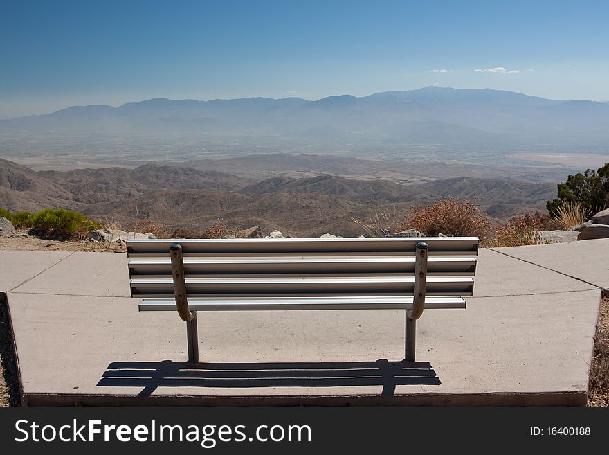 A bench where you can sit down and enjoy the view. A bench where you can sit down and enjoy the view