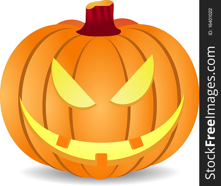Halloween pumpkin, illustration holiday