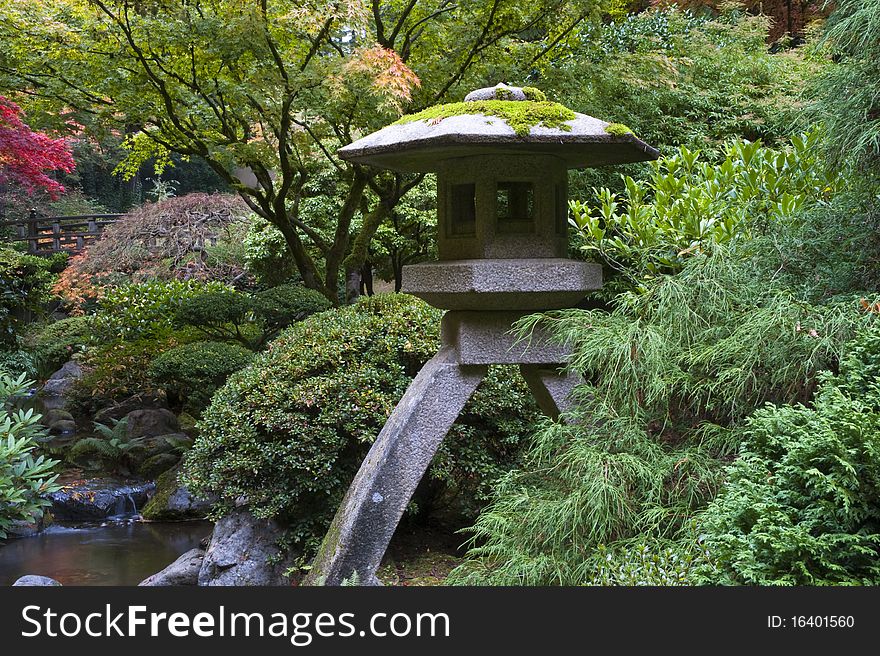 Shrine In Japanese Garden