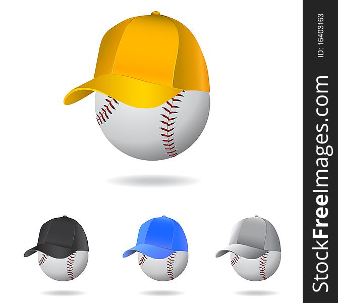 vector set of baseball mascot illustration