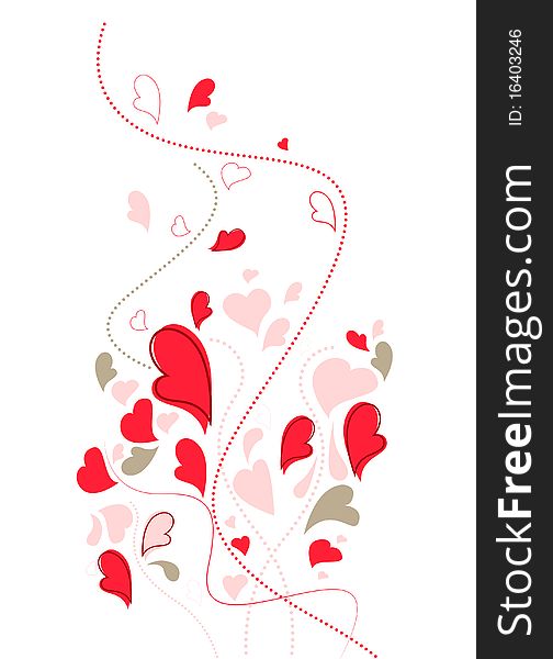 Abstract style love decoration background. Abstract style love decoration background