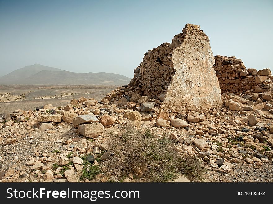 Landscape of volcanic island, Lanzarote. Landscape of volcanic island, Lanzarote