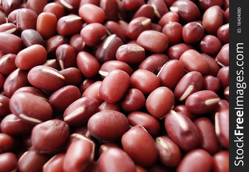 Close up red bean texture background