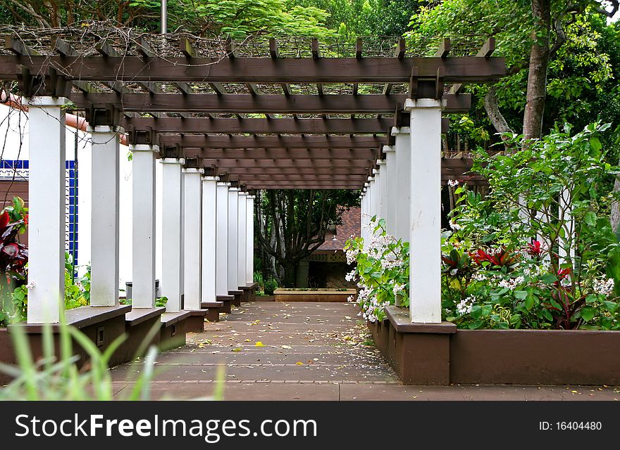 Arbor in Kepaniwai Park and Heritage Gardens