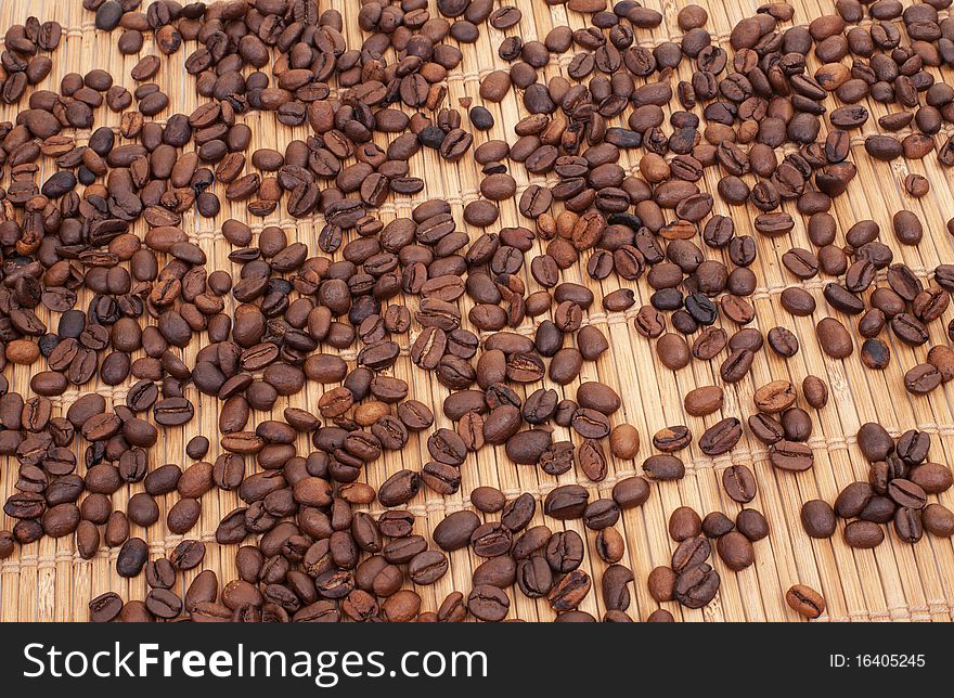 Series. Nature coffee-beens background