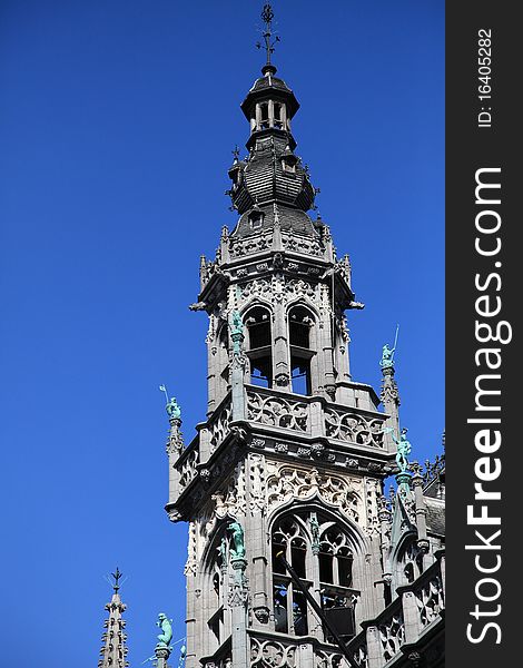 The Tip of King s House at Grote Markt, Brussel