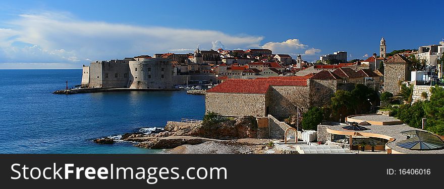 Dubrovnik's old port entrance taken from the east side.