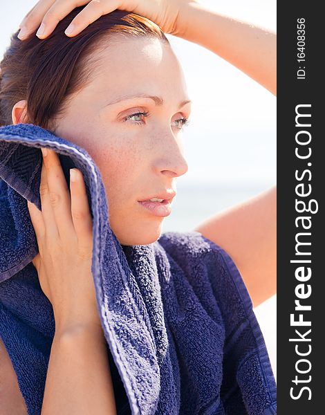 Beach Sport Towel Woman