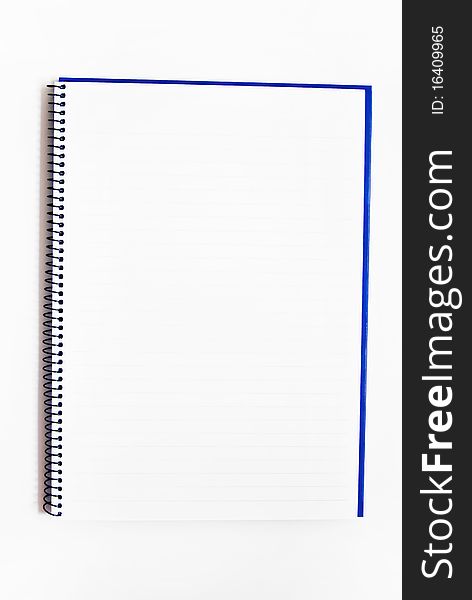 Blank Notebook Isolated