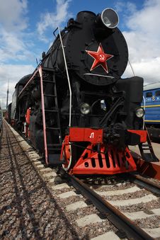 Steam Locomotive On A Railway Stock Images Steam Locomotive On A Railway Stock Images