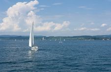 Yacht Sailing Royalty Free Stock Image