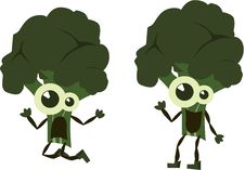 Green Emotion Broccoli Stock Image Green Emotion Broccoli Stock Image