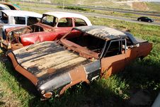 Car Graveyard Royalty Free Stock Photography Car Graveyard Royalty Free Stock Photography