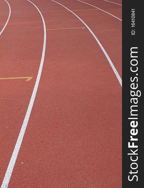 Race Track in the Stadium. Race Track in the Stadium