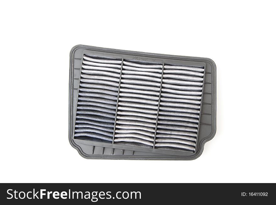 Auto Air filter spare part as white isolate background