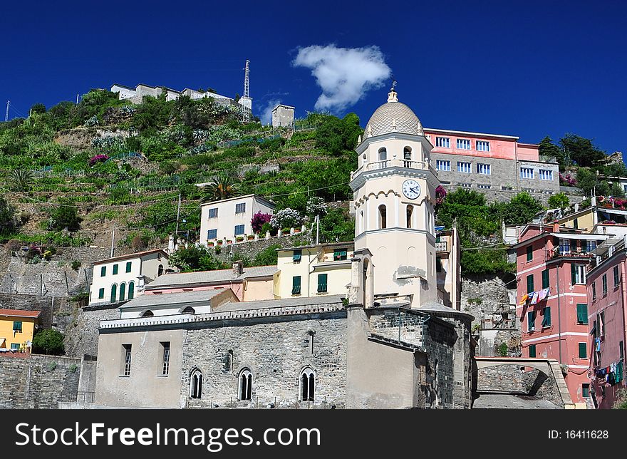 Beautiful village in Cinque Terre, Vernazza, La Spezia. Beautiful village in Cinque Terre, Vernazza, La Spezia