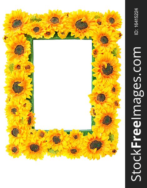 Photo Frame with Sunflowers