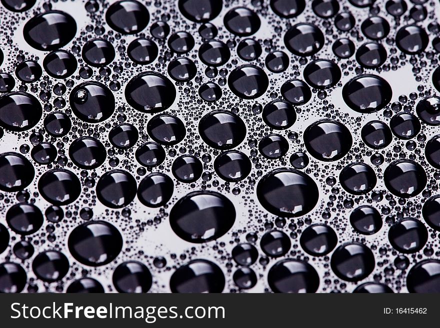Many water drops for background