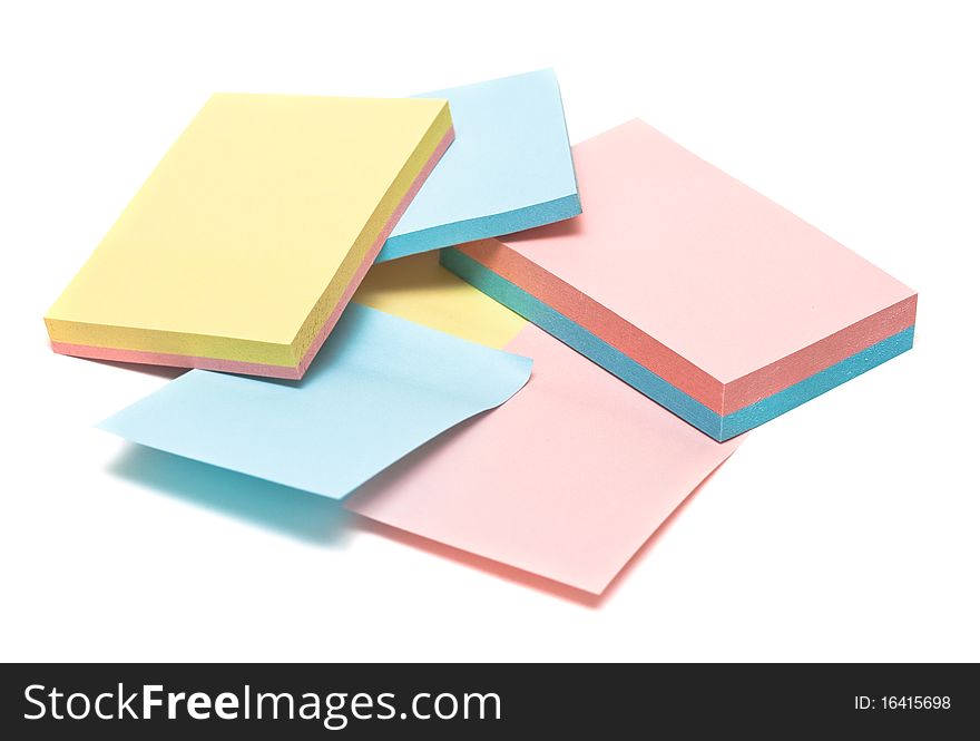 Colored Pages Of Notebook