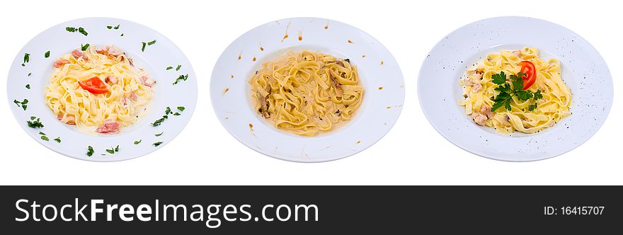 Photo of the spaghettis, paste (set). Photo of the spaghettis, paste (set)