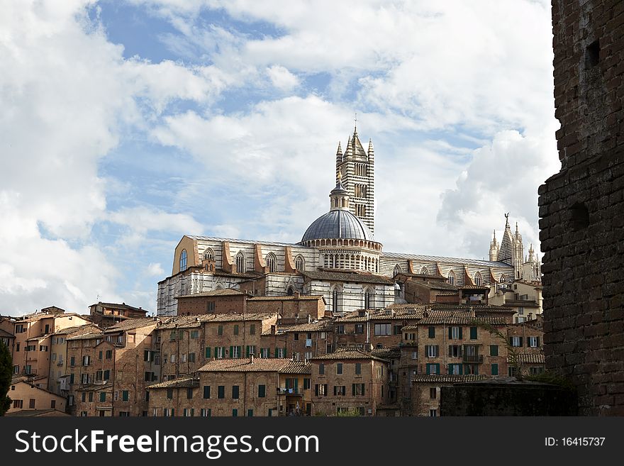 Siena skyline in tuscany province of italy. Siena skyline in tuscany province of italy