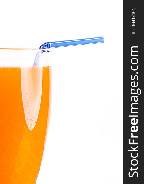 A cup of fruit juice(drink) with straw. A cup of fruit juice(drink) with straw.