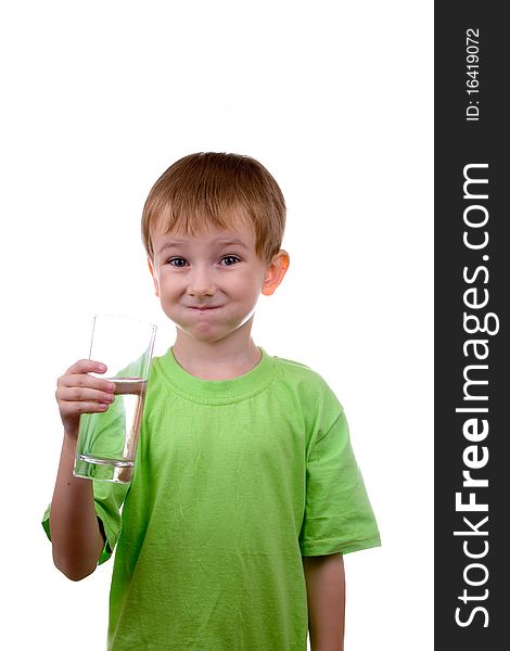 Boy With A Glass Of Water