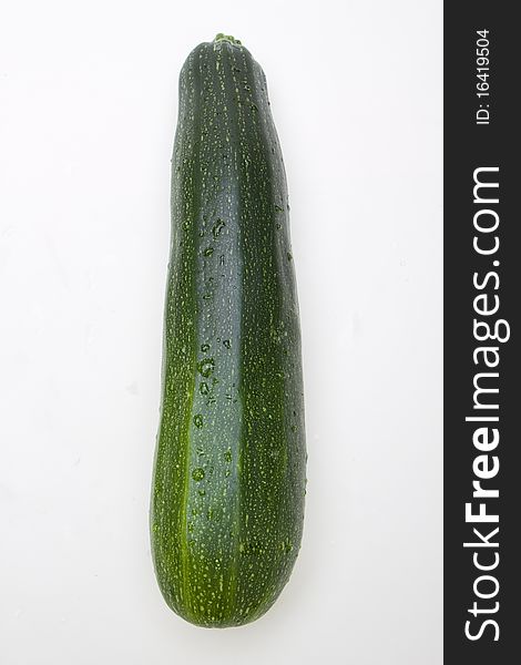 Top view of a large zucchini