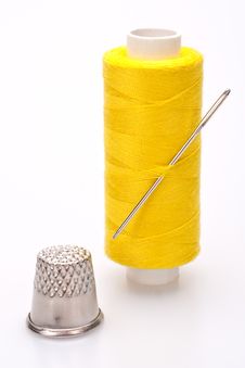 Spool Of Thread For Sewing Stock Photos Spool Of Thread For Sewing Stock Photos