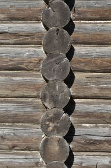 Old Log Wall Background Royalty Free Stock Image Old Log Wall Background Royalty Free Stock Image