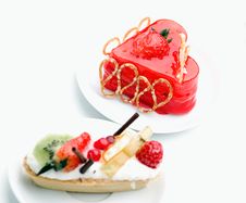 Cake With Strawberry Topping Stock Image Cake With Strawberry Topping Stock Image