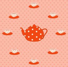 Cups And Tea-pot Stock Images Cups And Tea-pot Stock Images