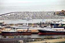 Packed Marina & Fishing Vessels, Seattle WA. Stock Photography Packed Marina & Fishing Vessels, Seattle WA. Stock Photography