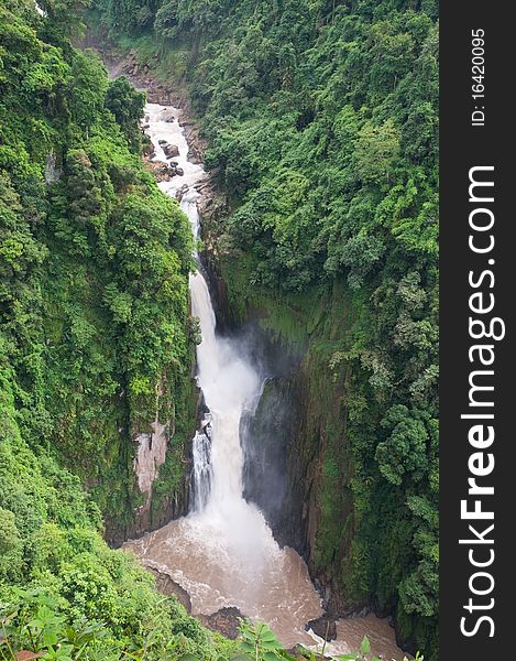 Haew narok waterfall at Khao yai National park Thailand