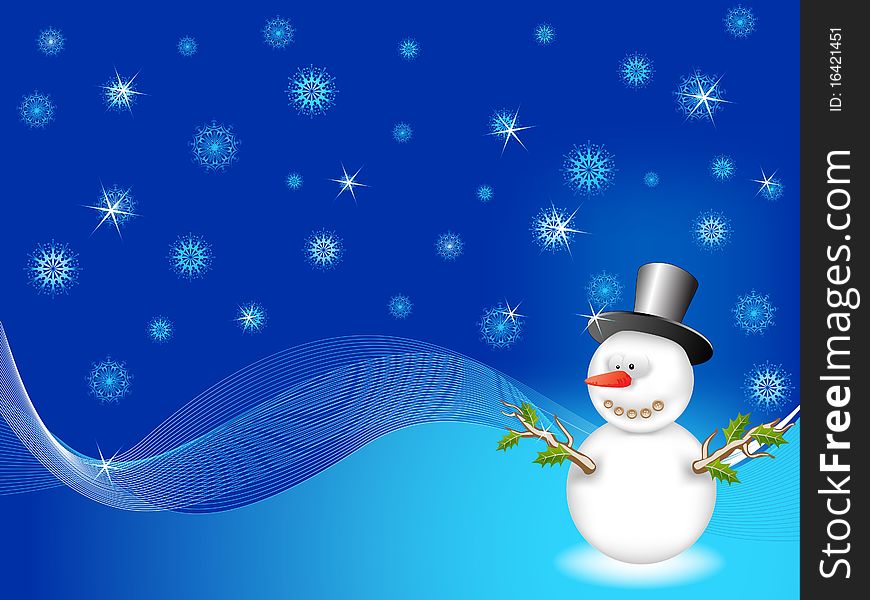 Snowy background for your greeting message. Snowy background for your greeting message