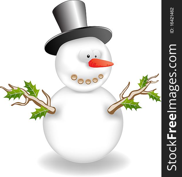 Vector snowman