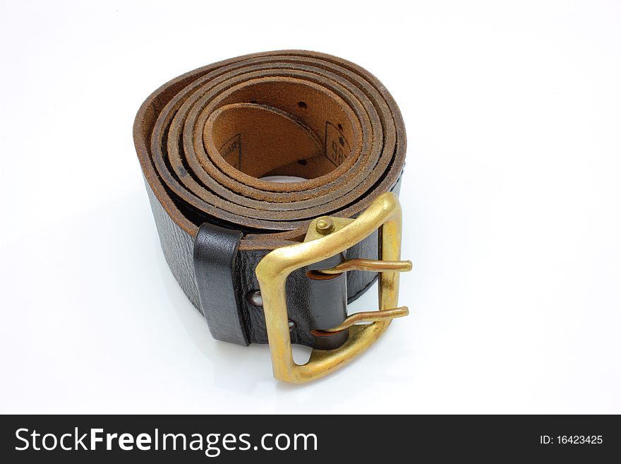 Brown officer belt