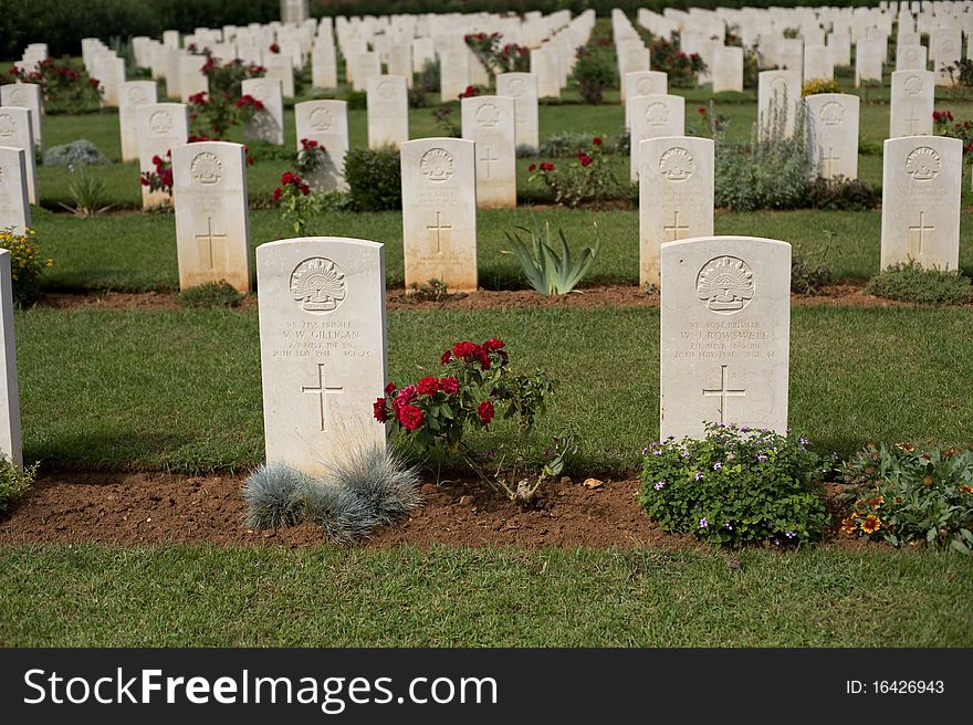 Commonwealth soldiers memorial cemetery Souda Crete