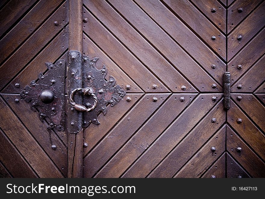 Medieval door knocker, hinge