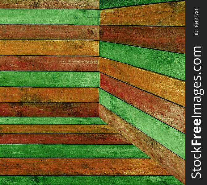 Colorful Wood Background - wooden planks