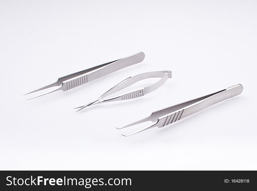 claramente Fresco televisor Set Of Precision Surgical Tweezers And Scissors - Free Stock Images &  Photos - 16428118 | StockFreeImages.com
