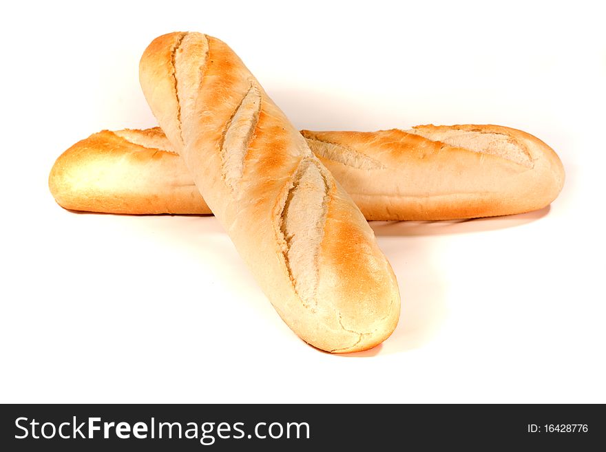 Bread isolated at white background