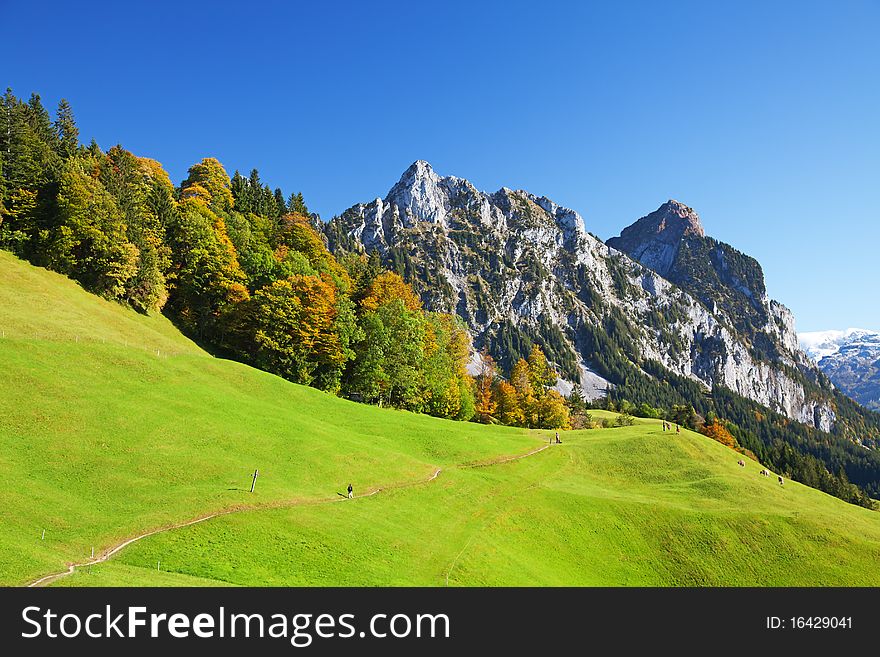 Autumn In Swiss Alps