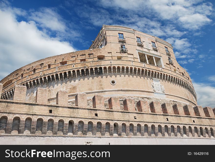 The Sant Angelo Castle in Rome, Italy. The Sant Angelo Castle in Rome, Italy.