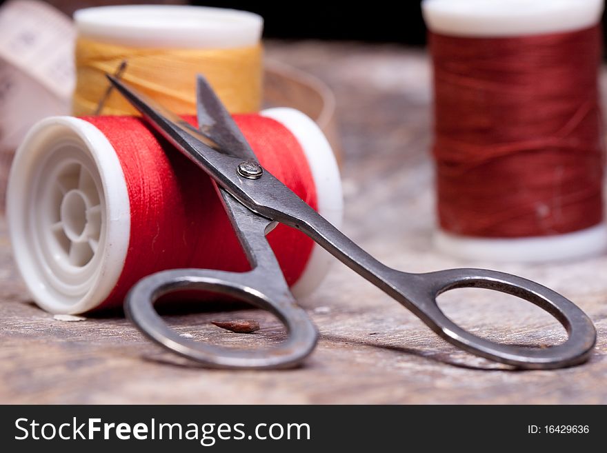 Threads and scissors