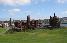 Gasworks Park At Seattle Washington Royalty Free Stock Photography Gasworks Park At Seattle Washington Royalty Free Stock Photography