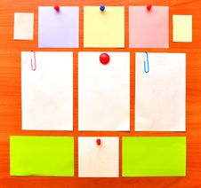 Colored Note Papers Stock Photography Colored Note Papers Stock Photography