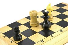 Chess Pieces On The Board. Royalty Free Stock Images Chess Pieces On The Board. Royalty Free Stock Images